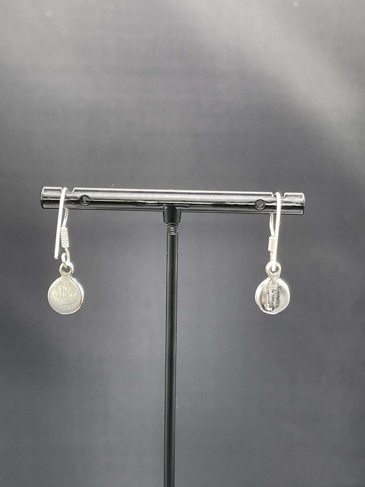 Natural Ethiopian Opal Sterling Silver Dangle Earrings