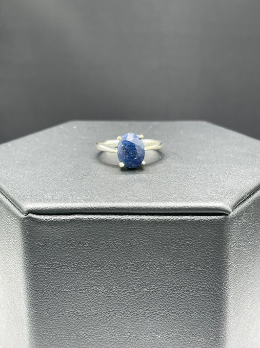 Natural Sapphire Sterling Silver Ring