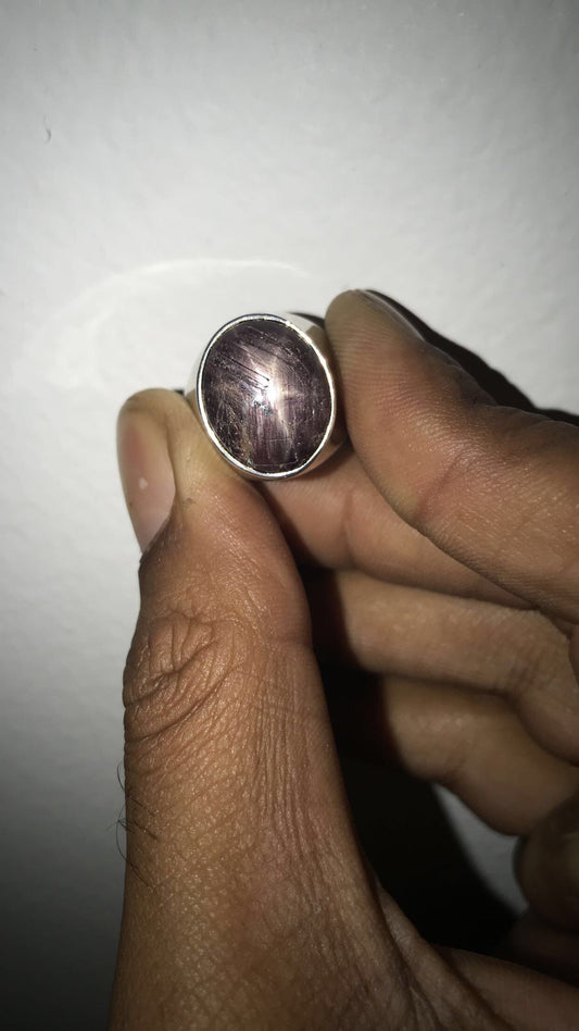 Natural Star Ruby Ring (Size 8)