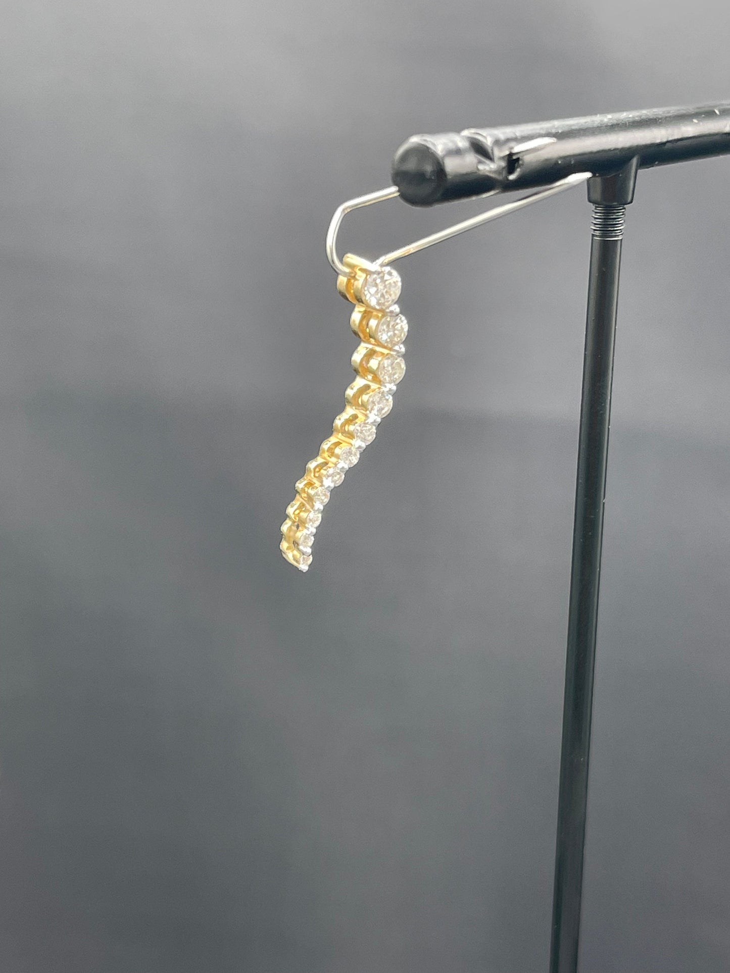 Petite Natural Diamond 14K Yellow Gold Journey Slide Pendant