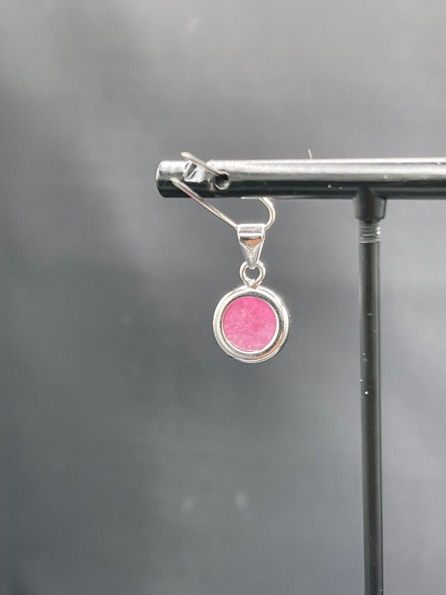 Natural Untreated Ruby Sterling Silver Pendant