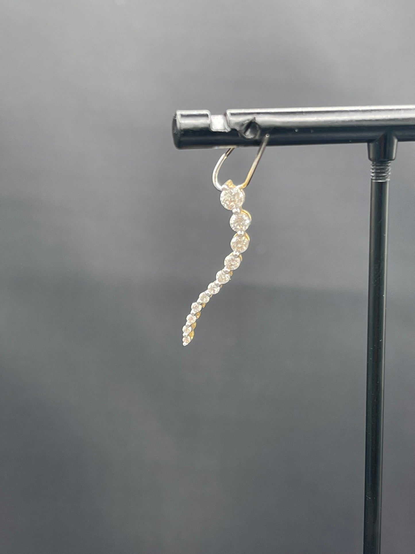 Petite Natural Diamond 14K Yellow Gold Journey Slide Pendant